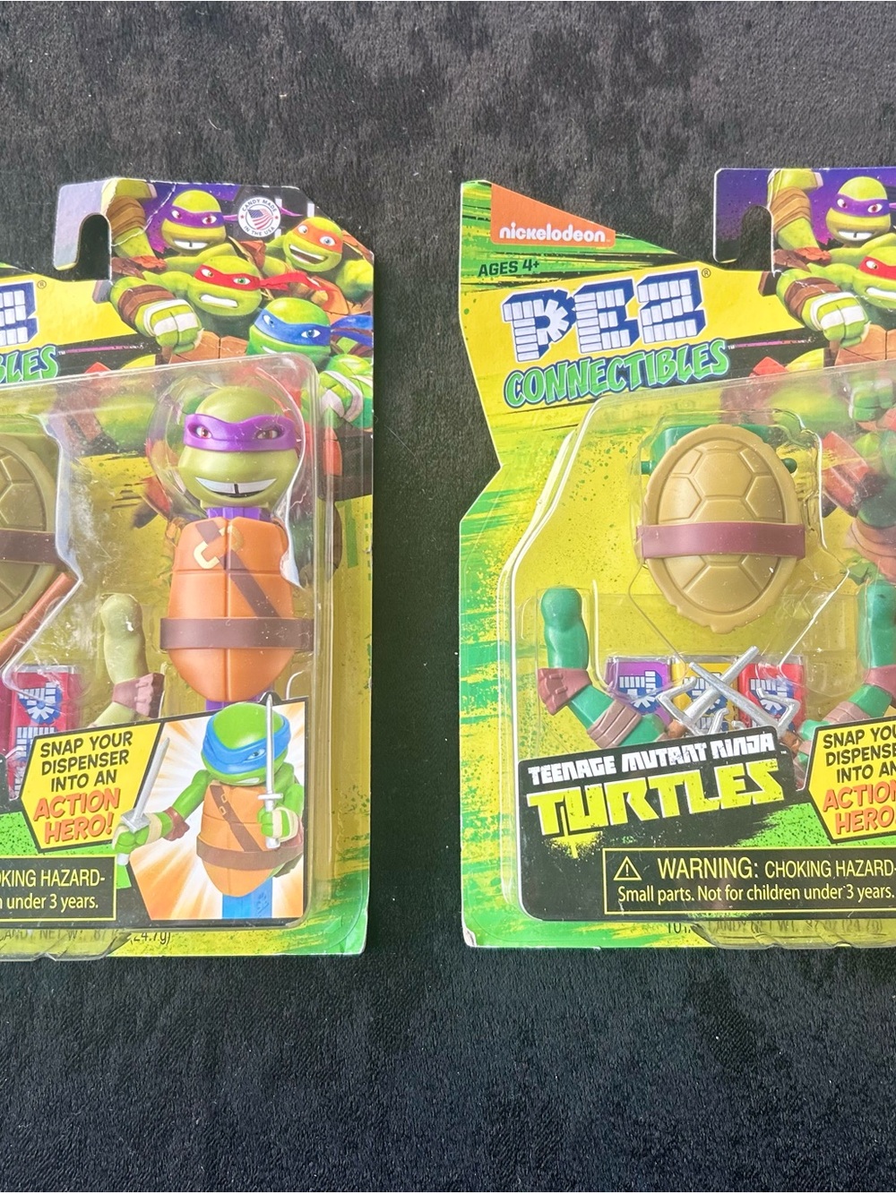 PEZ Connectibles Teenage Mutant Ninja Turtles Donatello And Raphael Sealed Lot 2